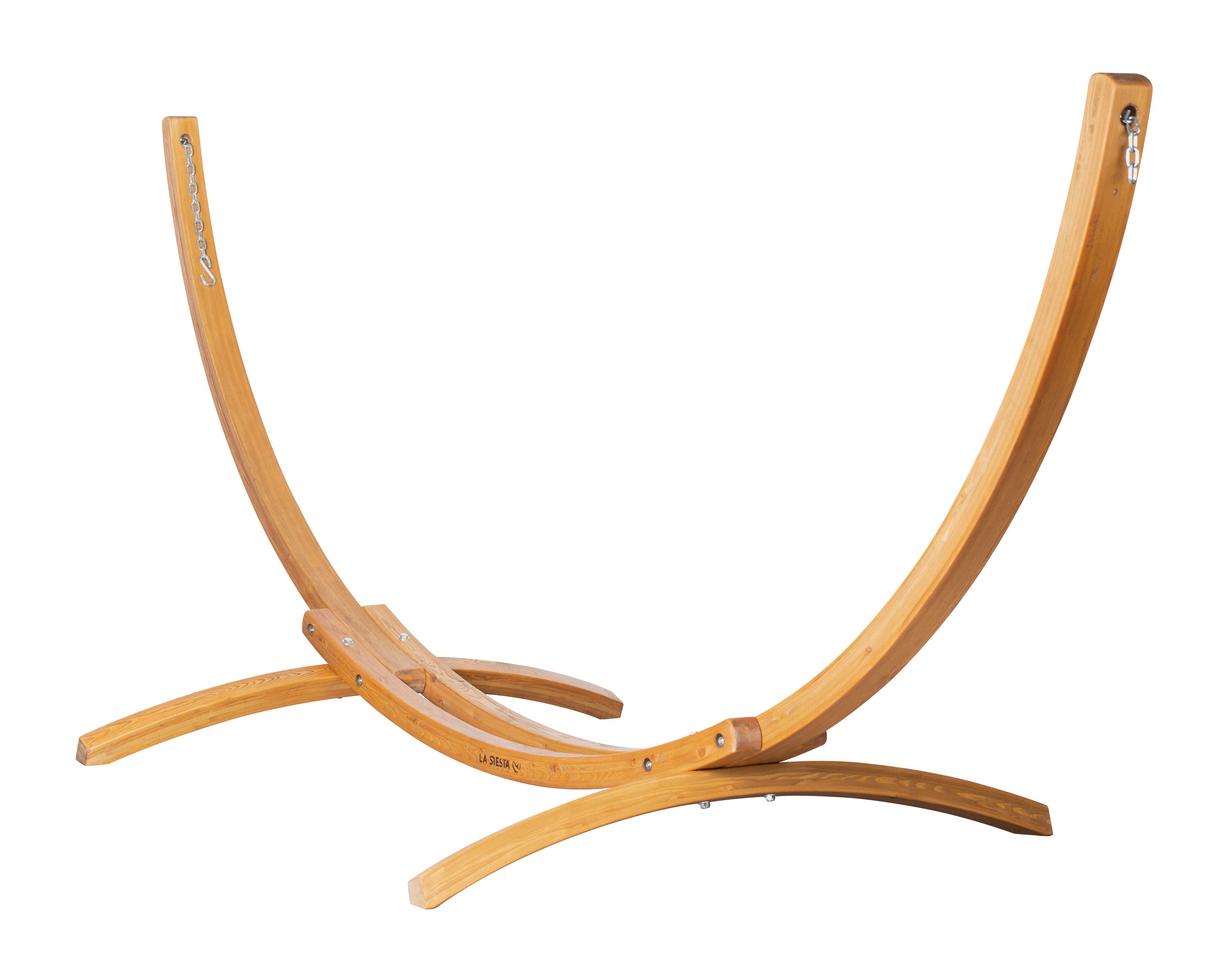 Hängematten-Gestell "Elipso Double", Länge 370 cm, Lärchen-Holz imprägniert