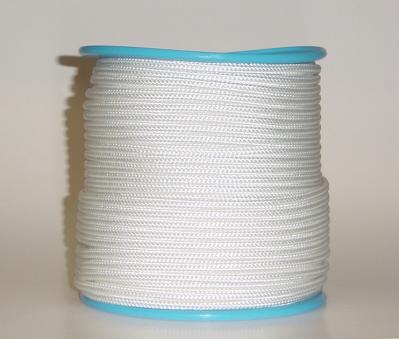Polyester-Seil Normalgeflecht 6 mm weiss