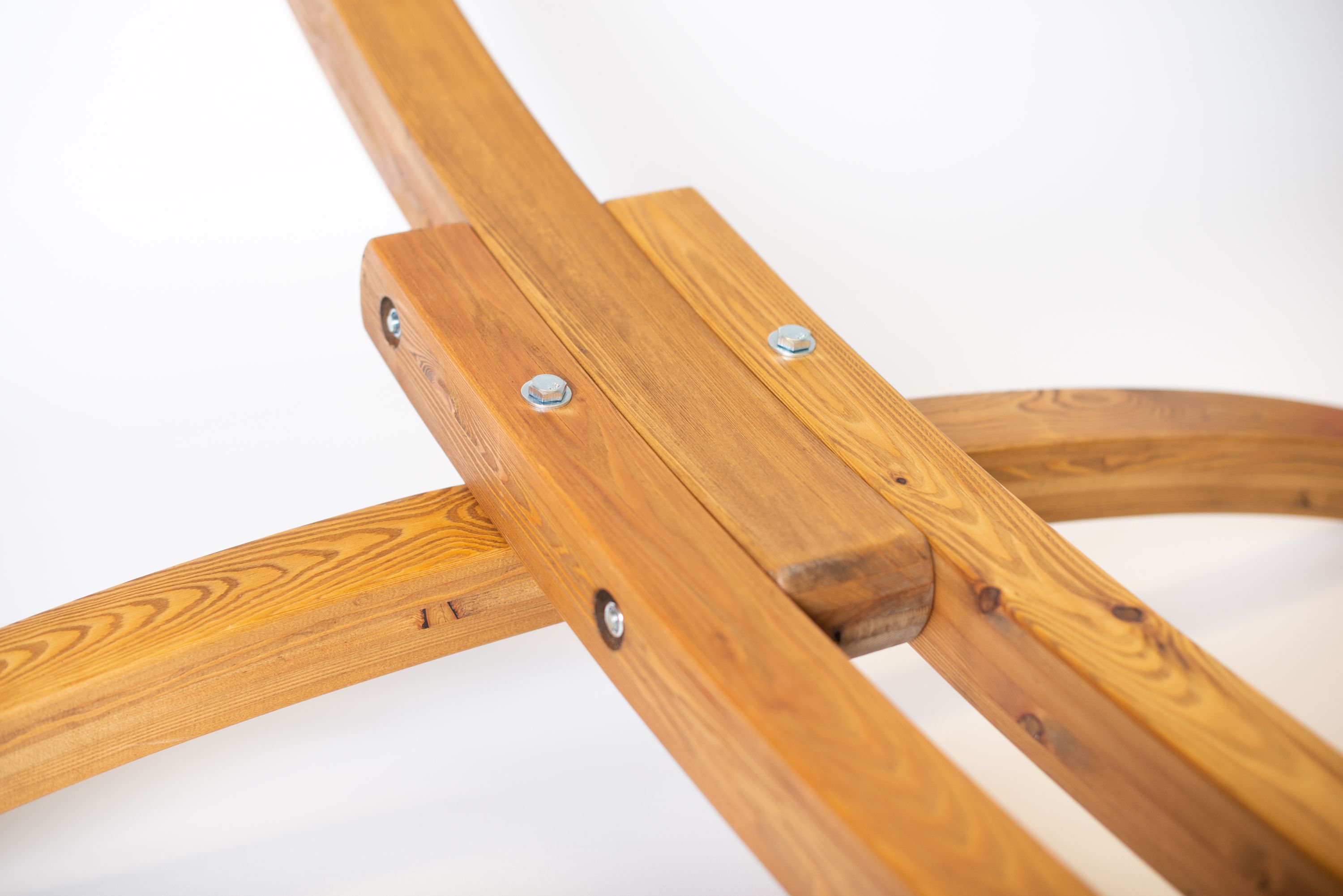 Hängematten-Gestell "Elipso Double", Länge 370 cm, Lärchen-Holz imprägniert