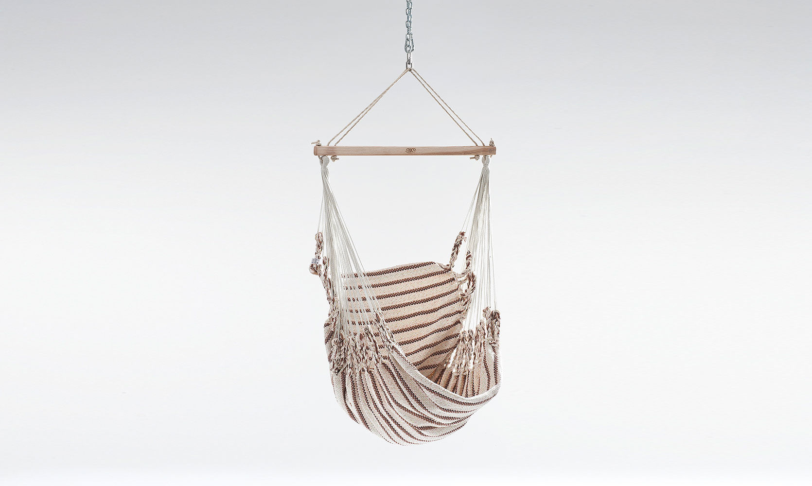 Hängesessel Baumwolle, beige-braun, CHICO